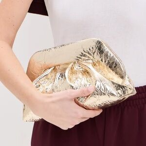 Gold Metallic Clutch